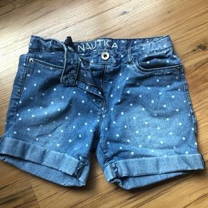 Polka dot nautica girl shorts